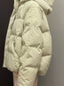 森马（Semir）90绒羽绒服女短款小宽松连帽高蓬面包服冬防泼水防风立领外套百搭 【显瘦小A廓形】杏黄（白鸭绒）30521 XL 【宽松版，建议拍小一码】 实拍图
