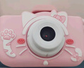 贝初众儿童照相机宝宝高清数码玩具男女孩6-10生日礼物小学生可拍照迷你 粉色兔子【4800W】精美装 七八岁小朋友可录像相机礼物 实拍图