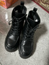 ZHR马丁靴女冬季保暖加绒女靴时尚ins潮流短靴女 CH18A 黑色 38  实拍图