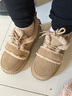 热风2024年冬季新款女士时尚休闲鞋H89W4806 08杏色 38 实拍图