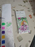 涂色本填色本儿童涂鸦画本手工DIY水彩画自带颜料可撕沾水画 百变公主 实拍图
