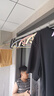 未来式 免打孔阳台伸缩晾衣杆窗帘杆卫生间挂衣凉衣服升缩承重浴帘杆 灰色 3.3~4.0米墙距适用 实拍图