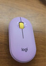 罗技（Logitech）时尚系列LOGITECH PEBBLE无线蓝牙鼠标办公静音鼠标鹅卵石双模鼠标Mac ipad鼠标 家用时尚小巧便携 小刘鸭-摸鱼白 实拍图