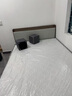 苏广【顺丰闪发】实木床双人床软包主卧床简约单人床出租屋床 单床+20CM席梦思床垫 1.5*2米 实拍图