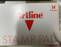 旗牌（Shachihata）Artline 办公财务会计速干快干水性印泥橡胶章通用印台 67*106mm 大号 红色 EHJ-3 实拍图