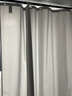 圣莎兰恩 浴帘套装卫生间浴室防水布帘加厚洗澡防霉免打孔窗帘轻奢隔断帘子 北欧浅灰（双面印染） 套装（帘宽180*200高）+2.0杆+磁性绑带 实拍图