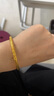 中国黄金（CHINA GOLD）古法足金999卷草纹繁花黄金手镯送女友老婆七夕节情人节礼物 金重约8g【京仓发货】 54# 实拍图