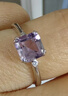 JOLEE紫水晶戒指女S925银均码彩色宝石指环首饰品送女生礼物一物一证 实拍图