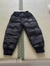 WALNUT DUCK小黄鸭儿童冬季加厚束脚长裤新款休闲保暖冬装轻薄羽绒裤潮FK939 黑色 100 （建议身高90-100） 实拍图
