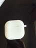 屹讴 适用airpods四代保护套苹果4代无线蓝牙耳机防滑套防摔液态硅胶轻薄收纳盒带挂钩防指纹 白色 实拍图