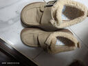 ZHR勃肯鞋女复古轻便厚底单鞋子女东北加绒保暖棉鞋 JF19B 杏色 37 实拍图
