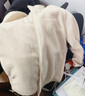 雪中飞摇粒绒立领外套女春季简约保暖舒适休闲情侣款夹克卫衣抓绒上衣 粉橡红 2XL (175) 实拍图