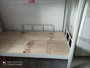 亿鉴上下铺铁艺双层床员工高低床宿舍寝室成人铁架子床钢制加高护栏 0.9米宽白色加厚款（床板+床垫） 实拍图