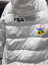 斐乐斐乐女装羽绒服女冬季时尚休闲中长款羽绒服保暖外套 标准白-WT 175/92A/XL 实拍图
