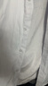 罗蒙（ROMON）加绒加厚白衬衫男长袖秋冬款纯色商务职业工正装衬衣男白色加绒40 实拍图