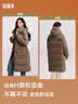森马（Semir）90绒羽绒服女长款显瘦可拆卸连帽保暖外套冬季黑色三防防寒服 【香芋紫】灰色调（白鸭绒）00422 灰鸭绒 XL 实拍图