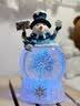 五月家生日女生日旋转雪花雪人梦幻水晶球音乐摆件送女生生日礼物盒 实拍图