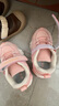 巴布豆（BOBDOG）童鞋女宝宝学步鞋加绒二棉鞋 106305033 果粉色25 实拍图