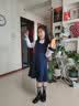 芭比童鞋女童春秋学生黑皮鞋女孩儿童节百搭演出皮鞋DA6561 黑色 32码 实拍图