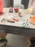 丰舍 餐桌 可变圆桌伸缩折叠实木岩板餐桌椅组合现代轻奢餐桌餐厅饭桌 黑灰色-意大利灰岩板-101皮椅 【1.20米】 一桌6椅 实拍图
