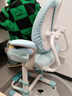 彩虹宝贝 儿童学习椅中小学生家用写字椅可调节手摇升降靠背座椅追背椅 追背椅+脚踏+扶手+头枕-蓝色 学习椅6-18岁儿童书桌椅 实拍图
