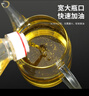 CCKO 玻璃油壶控油瓶厨房酱香油醋壶重力自动开合调料瓶大容量储油罐 大口径650ml高硼硅玻璃油壶 实拍图