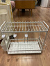 懒角落 厨房铁艺分层置物架多层收纳架碗锅架调味料架储物架 镂空伸缩款 实拍图