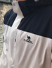 骆驼（CAMEL）冲锋衣防风三合一可拆两件套登山服119AX冰晶灰色/黑色,男女款XXL 实拍图