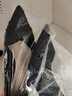 ZHR高跟鞋女细跟法式小香风百搭通勤职业鞋女尖头浅口单鞋女 黑色 36 实拍图