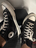 匡威（Converse）官方1970S男女高帮牛皮革休闲板鞋经典黑黑色A13863C A13863C 43 实拍图