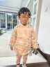 豆苗儿宝宝棉衣服纯棉花新生婴儿手工棉袄加厚保暖内胆幼儿内穿棉服儿童上衣秋冬季一周岁 粉色花朵 90码推荐年龄1-2岁 实拍图