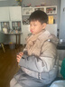 G.DUCKKIDS小黄鸭男童羽绒服2025新款韩版儿童冬中大童装拼色渐变外套过年服 卡其色 140 建议身高140CM左右 实拍图