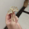 纪诗哲（GIEVSZHE）金色银杏叶胸针高档女奢侈高端品牌胸针胸花214情人节礼物送女友 免费刻字/代写贺卡【请拍】 实拍图