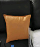 芝华士皮沙发抱枕科技布轻奢客厅靠枕套现代靠垫腰枕大防水北欧 姜黄色 45cm*45cm 枕套 (+三维棉内芯) 实拍图