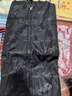 西蒂兰加绒罩衣女长袖围裙冬季厨房家用防水防油加厚保暖反穿衣工作服男 黑色暗花款 XL【推荐110-140斤】 实拍图