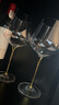 启尔（Cheer）红酒杯家用高脚杯 彩杆水晶玻璃勃艮第杯酒具 葡萄酒杯2只装 实拍图
