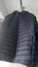 雅鹿排骨轻薄羽绒服男2025秋冬新款轻暖休闲旅游便携连帽内搭立领外套 藏（丈）青-连帽 2XL 【推荐165-180斤】 实拍图