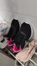 361°女鞋运动鞋女冬季网鞋361度网面透气女士休闲鞋百搭旅游跑步鞋子 乌黑色/西班牙粉2266 37 实拍图
