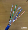 毕亚兹 六类千兆双屏蔽网线 【0.58mm纯铜抗干扰线芯】CAT6类8芯双绞线 网络POE工程家装箱线305米 实拍图