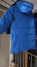 雪中飞【蓄热】童装儿童羽绒服男童女童纯色中大童拼接羽绒服浅蓝130cm 实拍图
