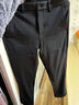 卡宾男装 加绒时装休闲裤2024秋新款修身小脚裤LOGO印花长裤I 煤黑色01 XL /180/52 实拍图