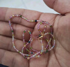 若华（RUOHUA）瑰丽 2-2.5mm40cm彩色迷你小碧玺项链女18K彩宝锁骨链小众礼物 实拍图
