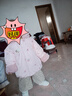 戴维贝拉（DAVE＆BELLA）女童棉服保暖连帽上衣加厚儿童外套冬装新款小童服装洋气宝宝棉衣 粉色【现货】 80 cm（建议身高73-80cm） 实拍图