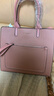 北狐复古女包真皮新款简约大气手提包职业商务包大容量托特包通勤包女 粉色升级款 晒单实拍图