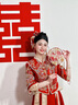 秀禾世家【东方简奢风】秀禾服婚服2025年新款新中式婚纱重工敬酒服礼服女 「新中式」N-596重工款 S 实拍图