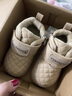 婧麒（JOYNCLEON）2025冬季婴幼儿学步鞋加绒保暖软底防滑儿童棉鞋0到3岁宝宝鞋 杏色 二棉款脚长+1cm选鞋内长 12 cm内长适用脚长11cm 实拍图