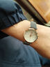 聚利时（Julius） 女士手表防水小巧小表盘手表女学生时尚女款防水简约气质皮带 灰色 实拍图