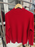 恒源祥厚款保暖纯羊毛衫女装秋冬新款半高领套头毛衣女装纯色打底针织衫 红宝石（中国红） （半高领） L /170/92A 实拍图