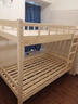 奈高（NAIGAO）双层床松木床简约宿舍床成人床组合实木上下铺公寓床原木色 实拍图