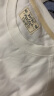 马登工装 美式宽松重磅纯棉圆领长袖磨毛T恤内搭纯色打底衫卫衣男春季 米白色 S 100-130斤 实拍图